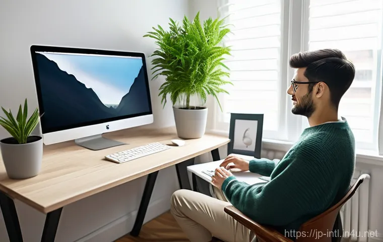 국제 조약 체결과 비준 절차 - **A serene and organized home office setup for a remote worker.**
    **Description:** A professiona...