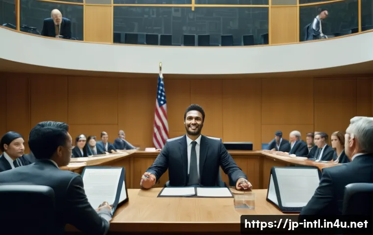 국제 중재와 조정 사례 - **Image Prompt 1: The Contrast of Dispute Resolution**
    A visually striking split image. On the l...