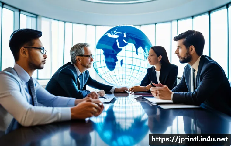 비공식 외교 트랙 1 5 트랙 2 - **Prompt Title: Bridging Minds for Global Solutions**
    A diverse group of men and women, ranging ...